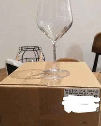 108 calici in tritan policarbonato trasp