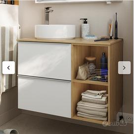 Mobile da bagno sospeso sotto lavabo Sensea