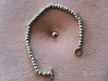 Dodo bracciale granelli argento oro