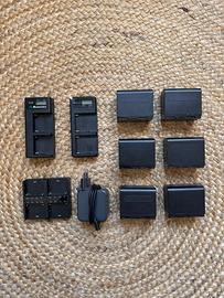 Batterie NP-F970 + caricatore rapido + plate