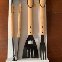 Set barbecue legno idea top taste griglia bbq