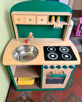Cucina giocattolo legno per bambini