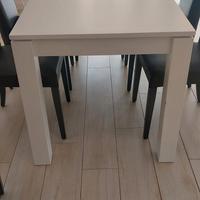 Tavolo bianco 80x150 da falegname