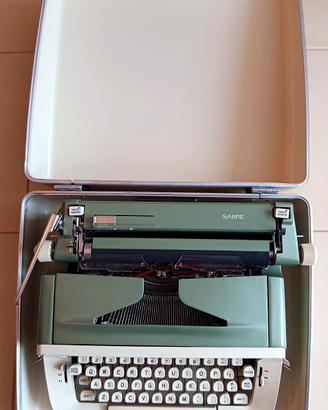 Macchina da scrivere SABRE Vintage con custodia
