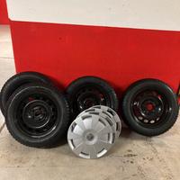Gomme invernali con cerchio in ferro per audi a3