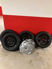 Gomme invernali con cerchio in ferro per audi a3