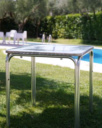 11 Tavoli in alluminio da bar