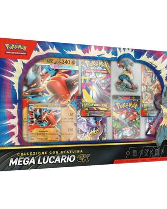 Pokemon Collezione con statuina Mega Lucario Ex IT