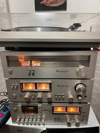 Impianto stereo Mitsubishi completo Vintage Hi-Fi