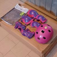 Protezioni skateboard/roller bambina + casco