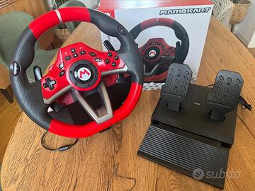 Volante con pedaliera Mario Kart racing Hori