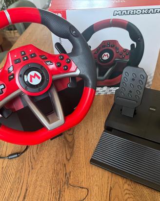 Volante con pedaliera Mario Kart racing Hori