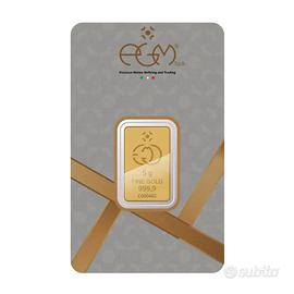 Lingotto d’Oro Puro 5g – 999,9/1000