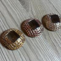 3 Casse per Orologi Incastonate di Brillantini