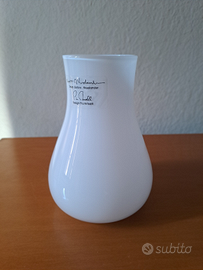 Vasetto vetro bianco Ikea Pia Amsell Svezia