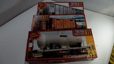 3 carri ferroviari  in scala H0