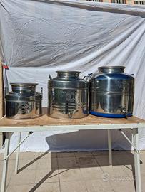 Taniche acciaio inox leggere bene