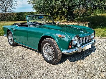Triumph TR4 IRS Verde inglese | 1966 ASI Guida sin