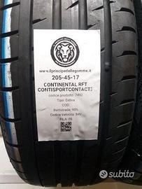 2 gomme 205 45 17 continental rft a7492