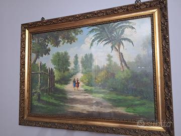 Quadro dipinto olio su tela