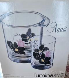 servizio in vetro luminarc per alcolici