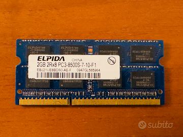 Elpida 2GB DDR3 1066MHz SO-DIMM PC3-8500S Notebook