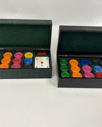 Poker set in pelle Barneys NY