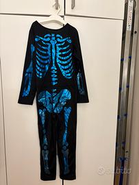 Carnevale Costume scheletro tuta intera bambino