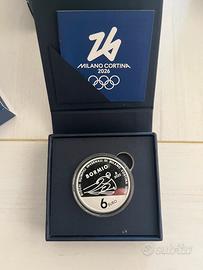 6€ Argento Cortina 2026 Bormio Tiratura 2500