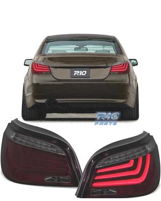 FANALI BMW E60 03-07 LED ROSSO AFFUMICATO 4 PORTE