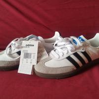 Scarpe sneakers Adidas Samba 42 2/3 bianche 