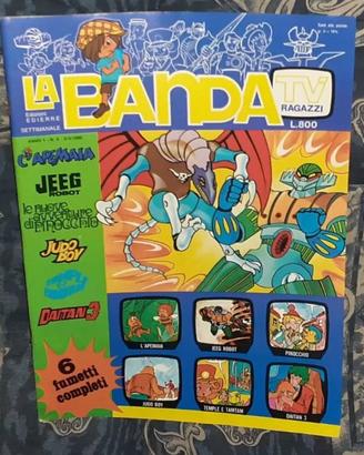 Fumetti rivista anni 80 la Banda dei TV ragazzi 4
