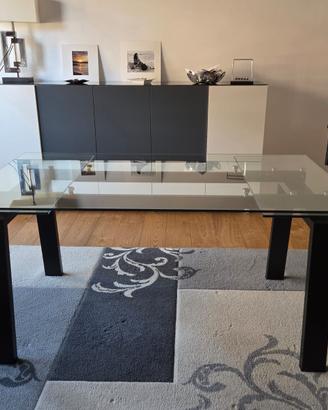 Tavolo Allungabile Calligaris in Vetro
