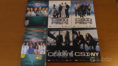 DVD serie tv Grey's Anatomy CSI ER House of Cards