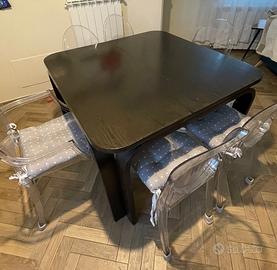 Tavolo allungabile design anni '80