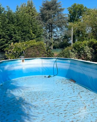 Piscina esterna gre 8x4x1.32 modello atlantis.