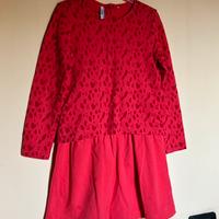 Abito bambina Primigi rosso manica lunga 8 anni