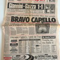 Corriere dello Sport 30/11/1992 Lazio-Roma 1-1