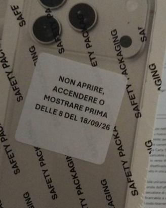 Iphone 18 pro 256 gb nuovo e sigillato .