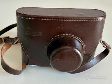 Custodia Leica vintage in pelle
