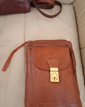 pochette pelle vintage 
