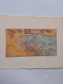 Iolanda Bison (1948-2021), Barche, acquaforte 8/30