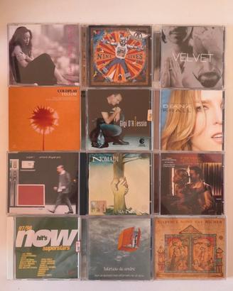 Dodici compact disc musica mista anni 90/2000