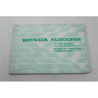 MANUALE USO E MANUTENZIONE HONDA XL 600 RM