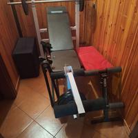 panca sollevamento pesi e panca per addominali