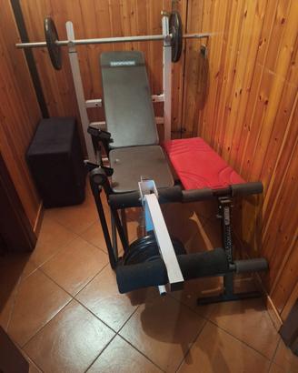 panca sollevamento pesi e panca per addominali