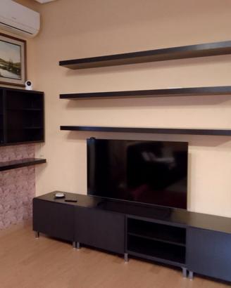 Parete attrezzata marrone/nera Ikea