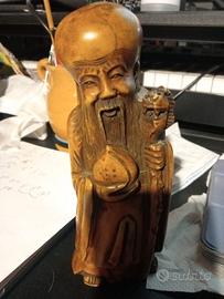 Statuetta orientale vintage – figura della longevi