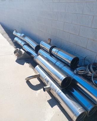 canna fumaria acciaio inox 