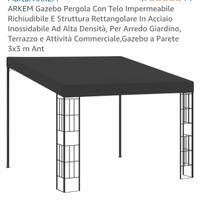gazebo Pergola 3x3 nuovo